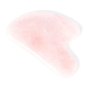 Veoli Botanica – Massageplatte aus Rosenquarz für Gua Sha