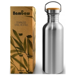 Bambaw Metallflasche aus Edelstahl, 1000 ml, Zero Waste