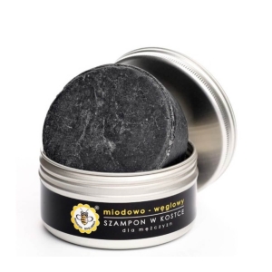 Miodowa Mydlarnia Honig-Kohle-Shampoo in fester Form, 70 g