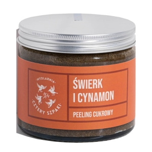 Mydlarnia Cztery Szpaki Zuckerpeeling mit Fichte und Zimt 250 ml