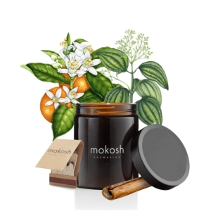 Mokosh Kerze „Orange mit Zimt“ 180 ml