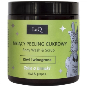 LaQ Reinigungspeeling mit Kiwi- und Trauben-Häschen, 220 g