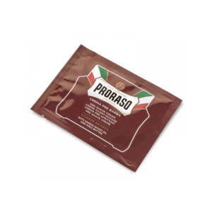 Proraso Rasiercreme für harte Barthaare, rote Linie, Sachet 4 ml