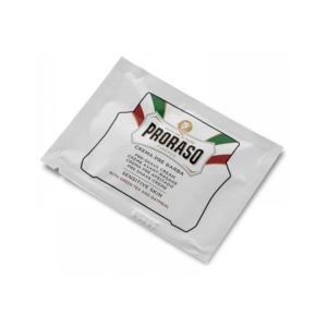 Proraso Rasiercreme für empfindliche Haut, weiße Linie, Sachet 4 ml