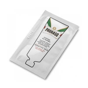 Proraso Rasiercreme für empfindliche Haut, Serie „Weiß – Sensitive“, 4-ml-Tütchen