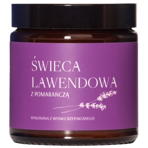 Mglife Lavendel-Orangen-Kerze aus Rapswachs, 120 ml
