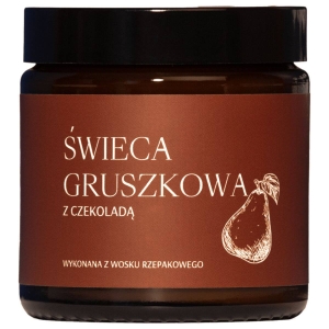 Mglife Birnenkerze mit Schokolade aus Rapswachs, 120 ml