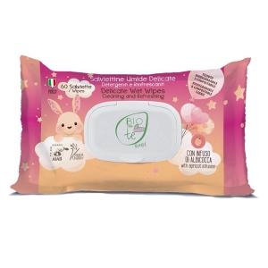 Pierpaoli Bioconte Baby Feuchttücher für Kinder, 60 Stück