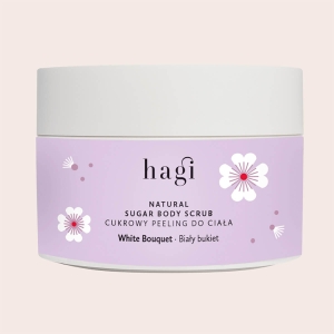 Hagi Natur-Zuckerpeeling für den Körper „Weißer Blumenstrauß“ 200 g