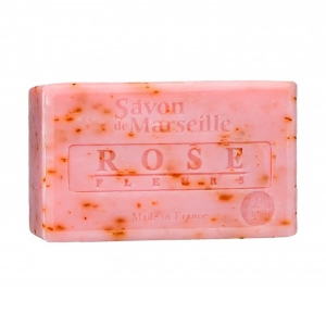 Le Chatelard 1802 Marseiller Seife mit Rosenblütenblättern 100 g