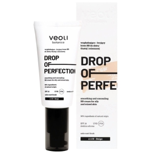 Veoli Botanica Glättende und deckende BB-Creme für fettige und Mischhaut 2,5 N Beige DROP OF PERFECTION 30 ml