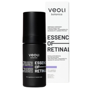 Veoli Botanica Straffendes und aufhellendes Serum für Gesicht und Hals mit Retinal – „Essence of Retinal“, 30 ml