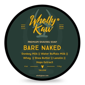 Wholly Kaw Rasierseife „Bare Naked“ 114 g