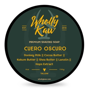 Wholly Kaw Rasierseife „Shaving Soap Cuero Oscuro“ 114 g