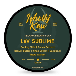 Wholly Kaw Rasierseife „Shaving Soap Lav Sublime“ 114 g