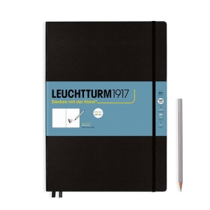 LEUCHTTURM1917 Skizzenbuch Master A4+, schwarz, 150 g, 112 Seiten