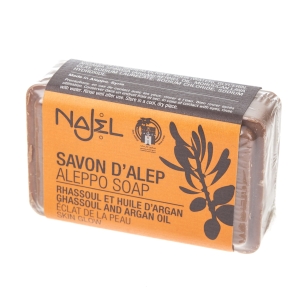 Najel Aleppo-Seife mit Ghassoul-Tonerde und Arganöl 100 g