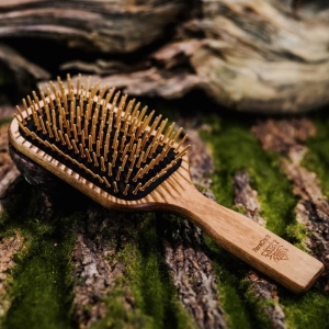 RareCraft Holzbürste „Paddle Brush“, dunkel