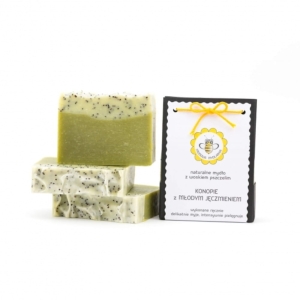 Miodowa Mydlarnia Seife „Hanf mit junger Gerste“ 95 g
