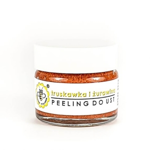 Miodowa Mydlarnia Lippenpeeling „Erdbeere und Preiselbeere“ 25 g