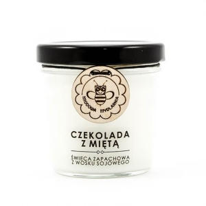 Miodowa Mydlarnia Kerze „Schokolade mit Minze“ 120 ml