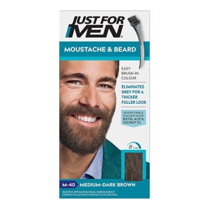 Just For Men Färbegel für Bart und Schnurrbart M40 Medium Dark Brown 14 g