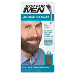 Just For Men Färbegel für Bart und Schnurrbart M30 Light Medium Brown 14 g