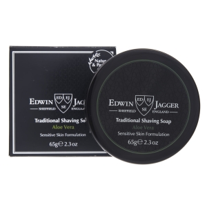 Edwin Jagger Rasierseife im Tiegel mit Aloe Vera, 65 g