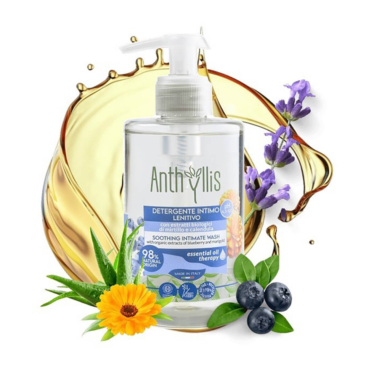 Ekologiczny płyn do higieny intymnej Anthyllis Eco Bio z borówką i nagietkiem 300 ml