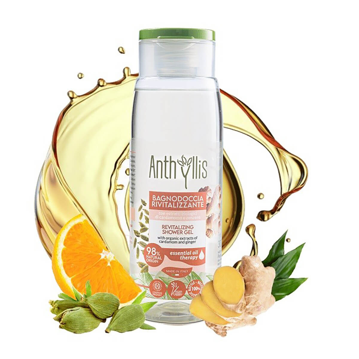 Bio rewitalizujący żel pod prysznic Anthyllis z kardamonem i imbirem 300 ml