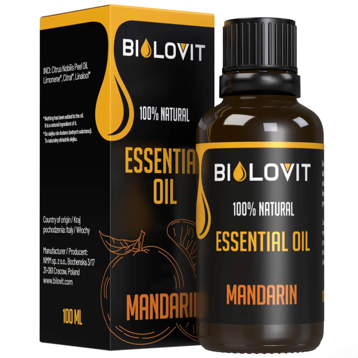 Olejek eteryczny Mandarynkowy 100 ml