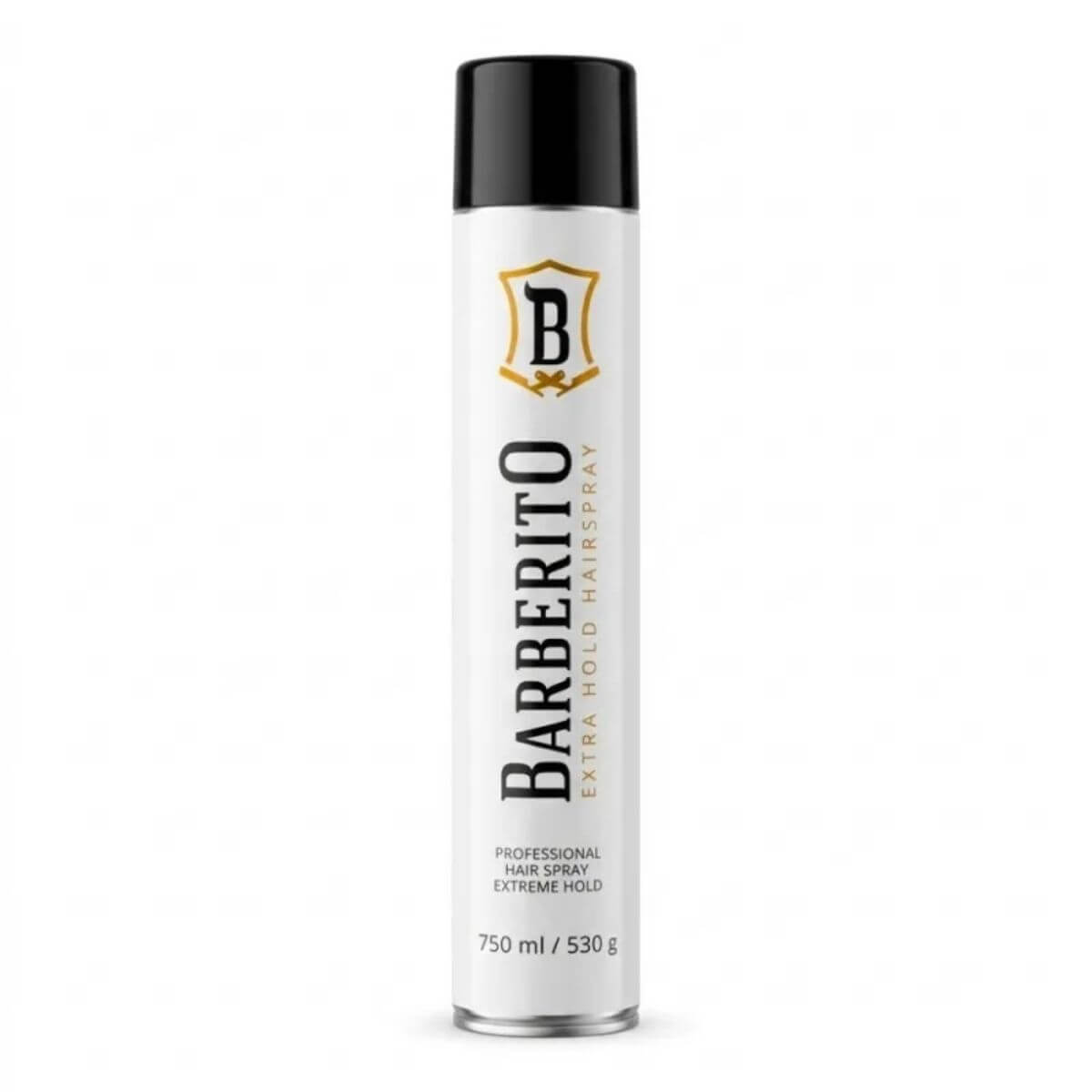 Barberito Extra Hold Hairspray bardzo mocny lakier do włosów 750 ml