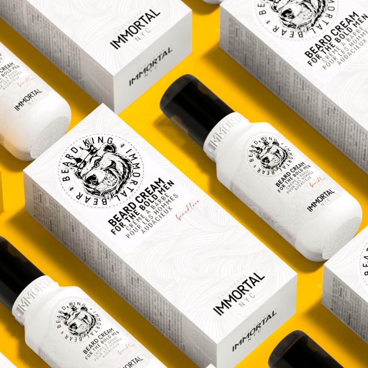 Immortal Krem do pielęgnacji i stylizacji brody i wąsów Beard King 100 ml