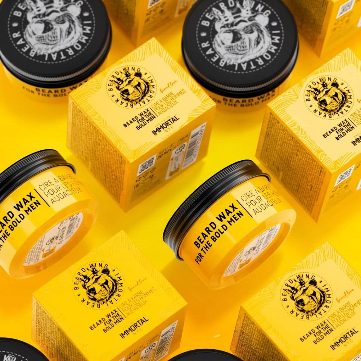 Immortal Pomada woskowa do brody i wąsów Beard King Beard Wax 50ml