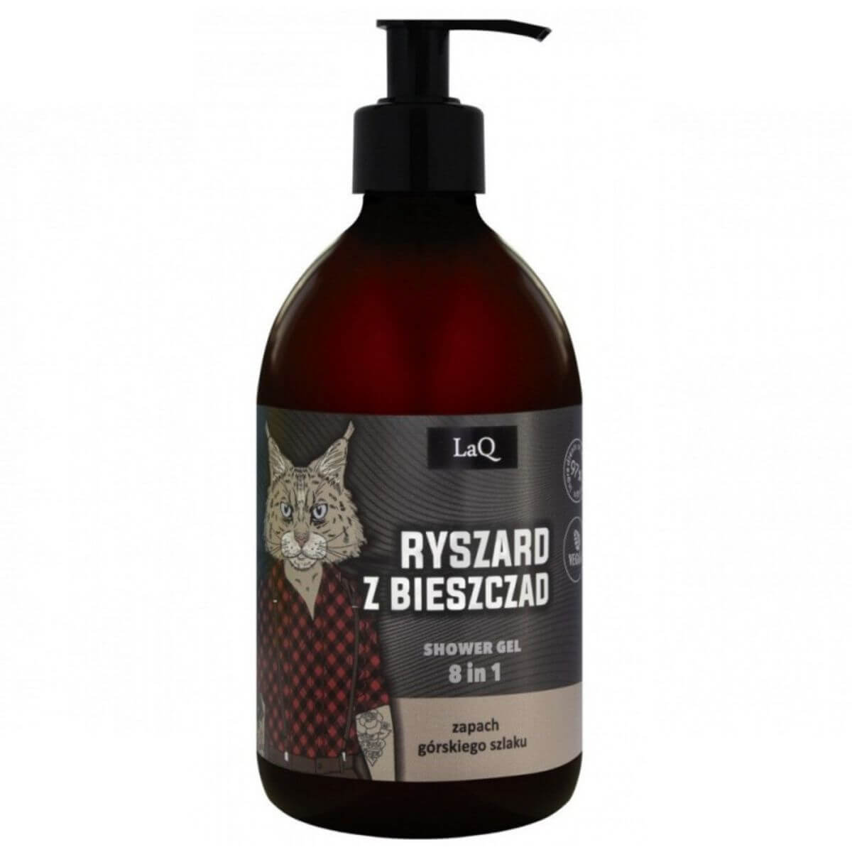 LaQ Ryszard z Bieszczad czarny żel pod prysznic 500ml