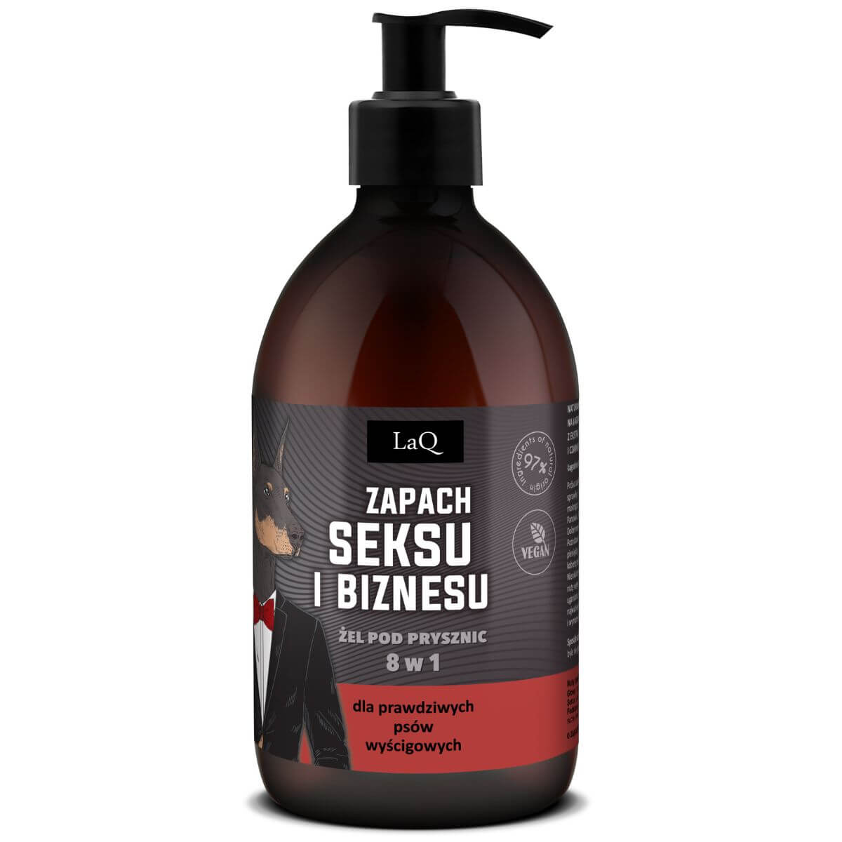 Żel pod prysznic czarny mat DOBERMAN 500 ml