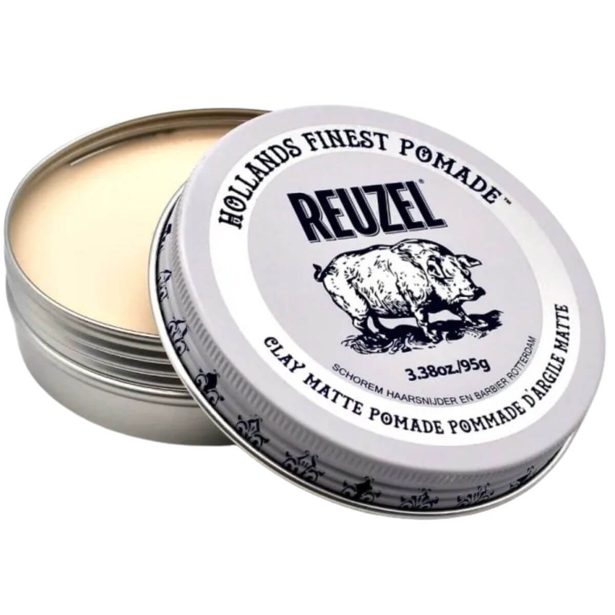 Reuzel Clay Matte Pomade Pig biała glinka matująca 95g